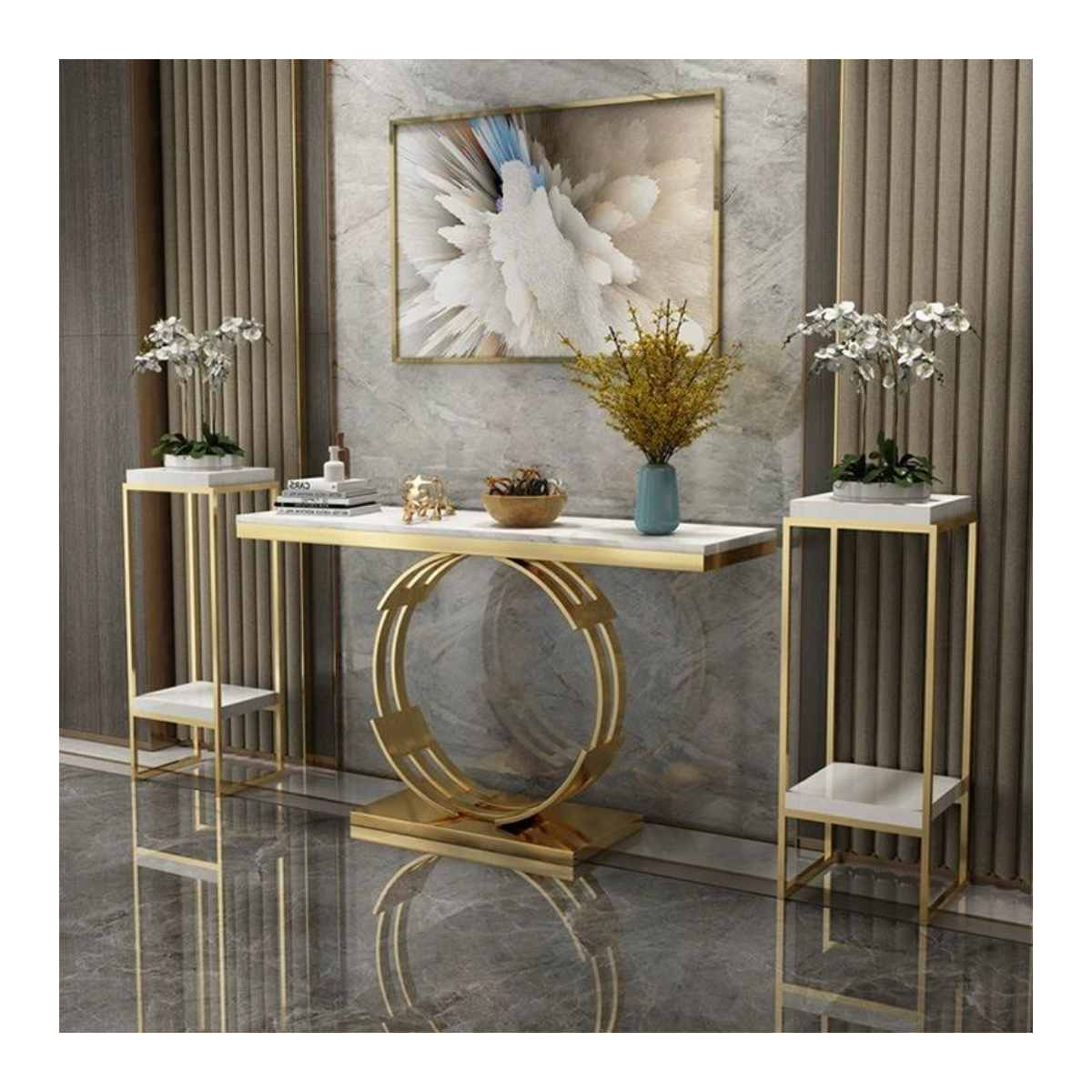 Halo Circuit Console Side Table